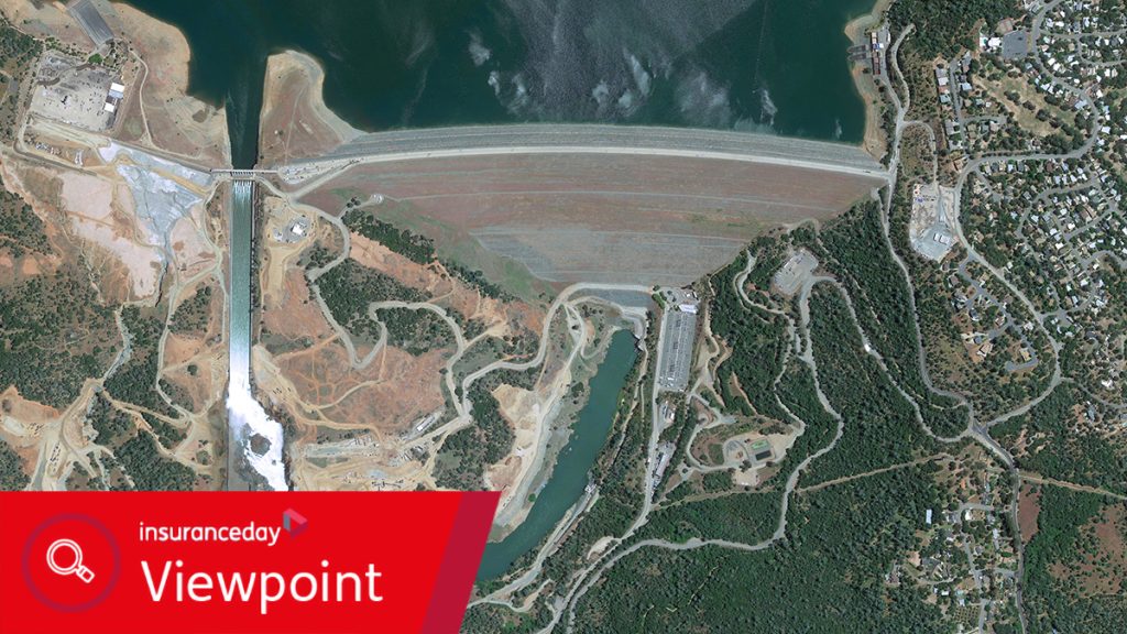 Dam failure risks in the age of climate change Oroville Dam, California (2017)