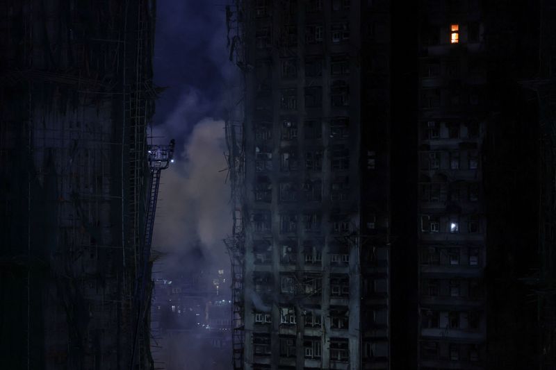 Hong Kong nears end of search and rescue mission as tower fire toll rises to 94 Hong Kong nears end of search and rescue mission as tower fire toll rises to 94