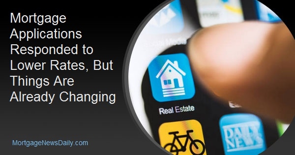 Mortgage Applications Responded to Lower Rates, But Things Are Already Changing Mortgage Applications Responded to Lower Rates, But Things Are Already Changing