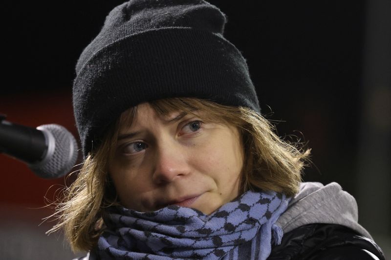 Greta Thunberg released from custody after arrest at UK pro-Palestinian protest